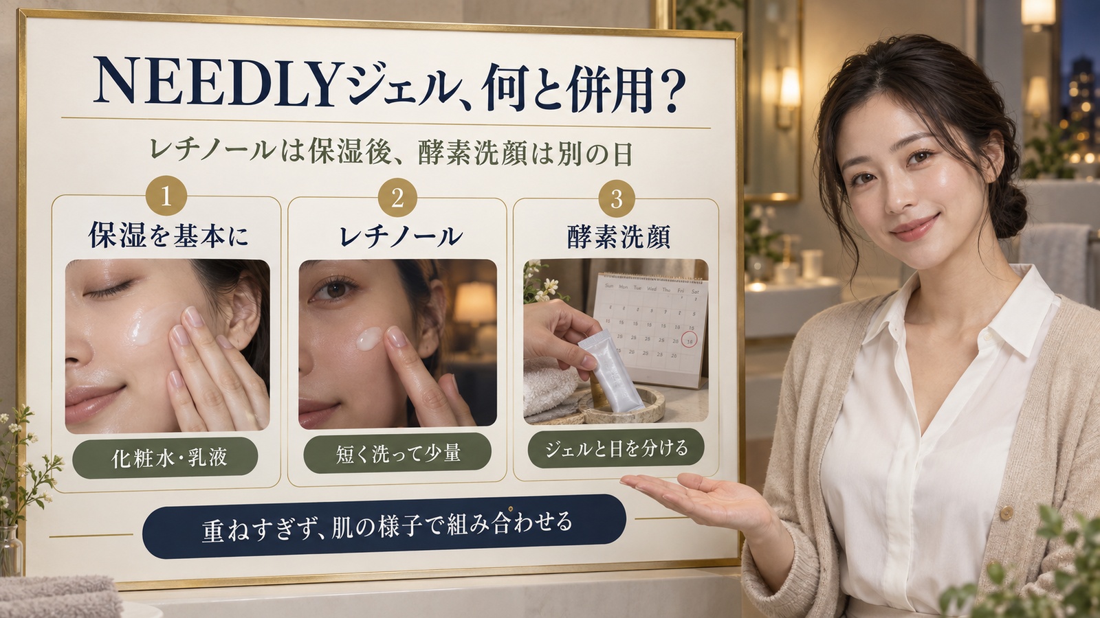NEEDLYジェル、何と併用？