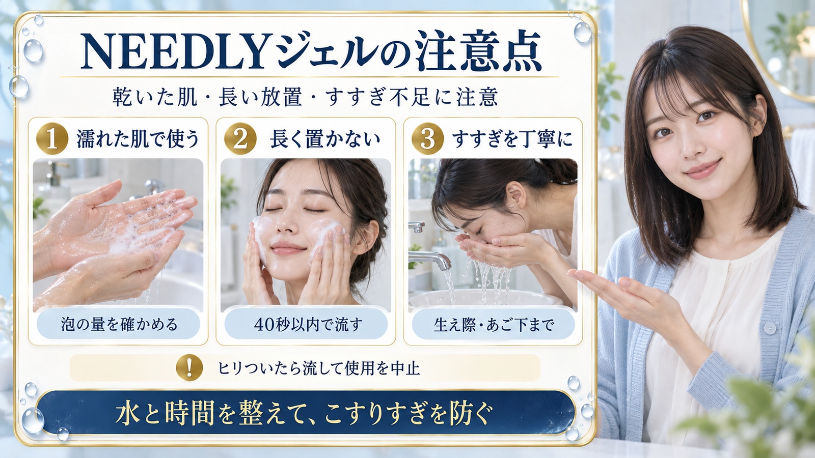 NEEDLYジェルの注意点