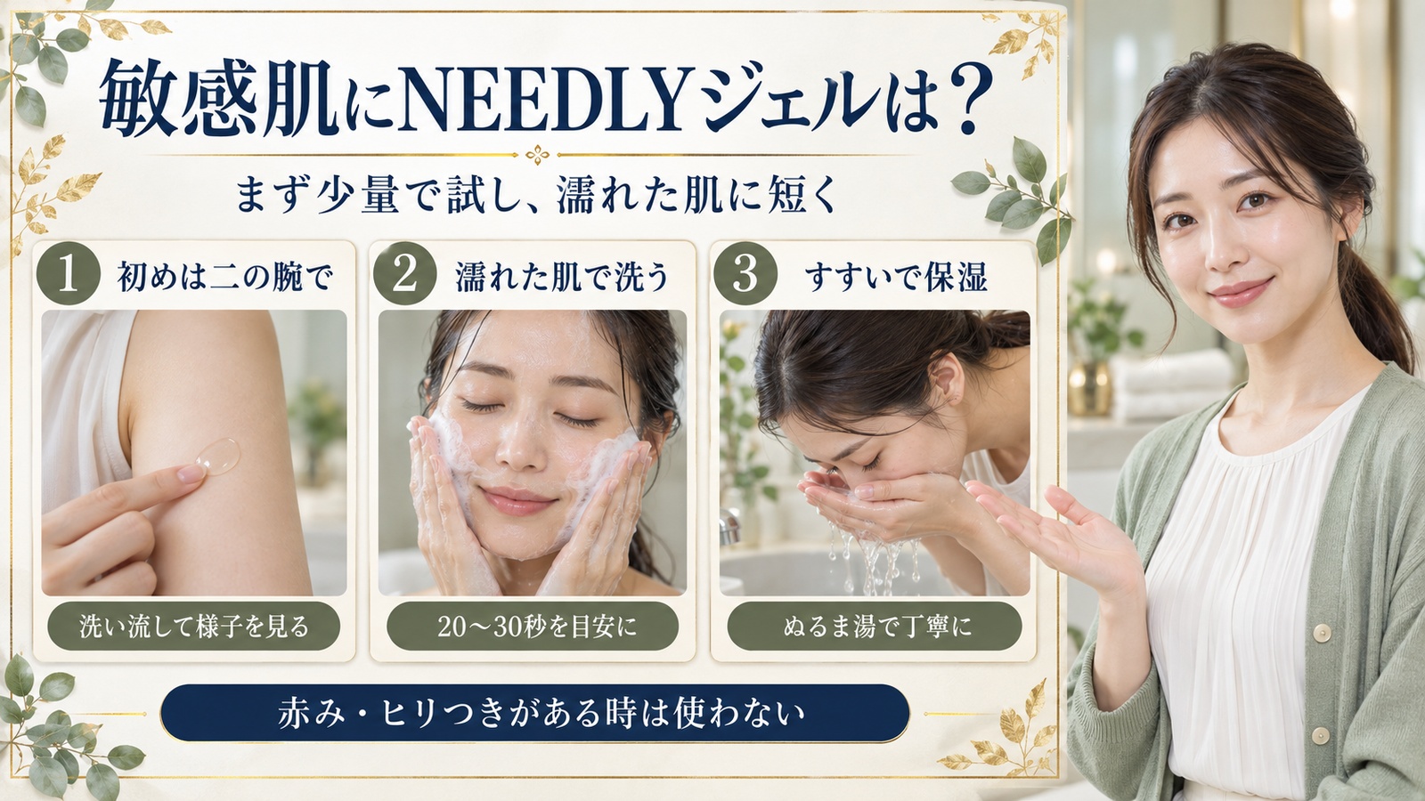 敏感肌にNEEDLYジェルは？