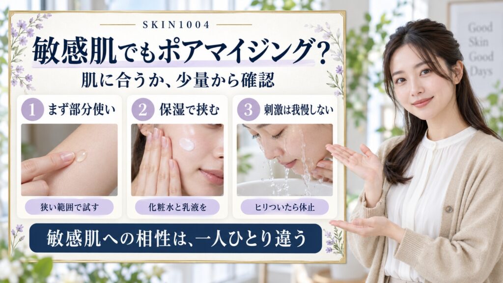敏感肌でもポアマイジング？