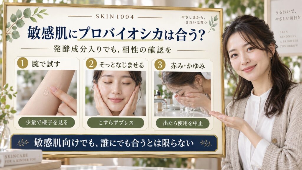 敏感肌にプロバイオシカは合う？