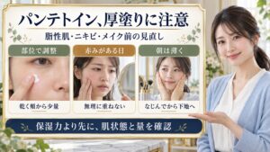 パンテトイン、厚塗りに注意