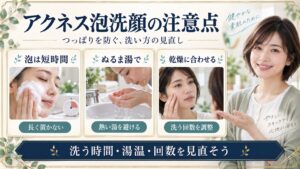 アクネス泡洗顔の注意点