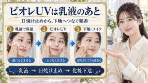 ビオレUVは乳液のあと