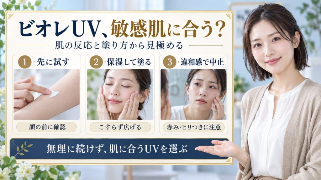 ビオレUV、敏感肌に合う？