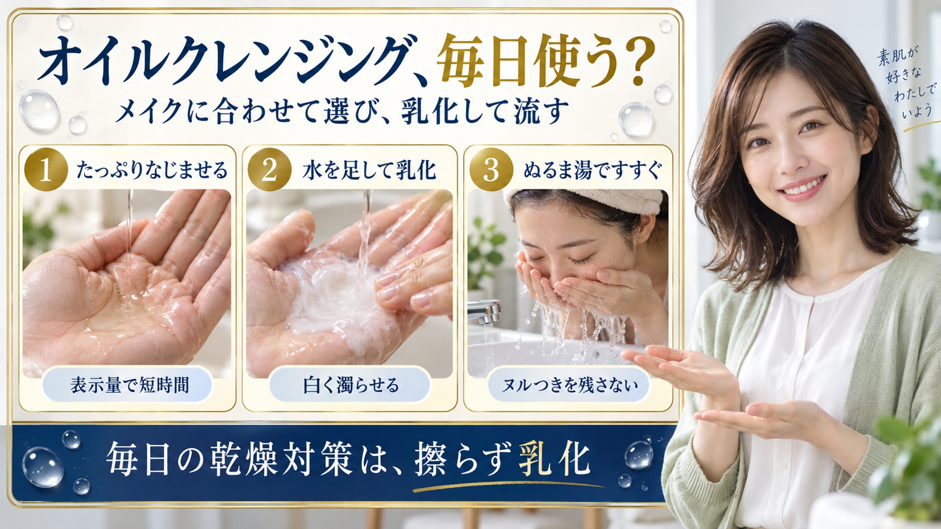 オイルクレンジング、毎日使う?