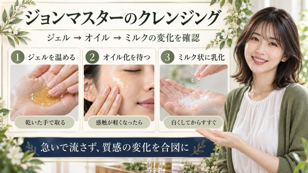 ジョンマスターのクレンジング