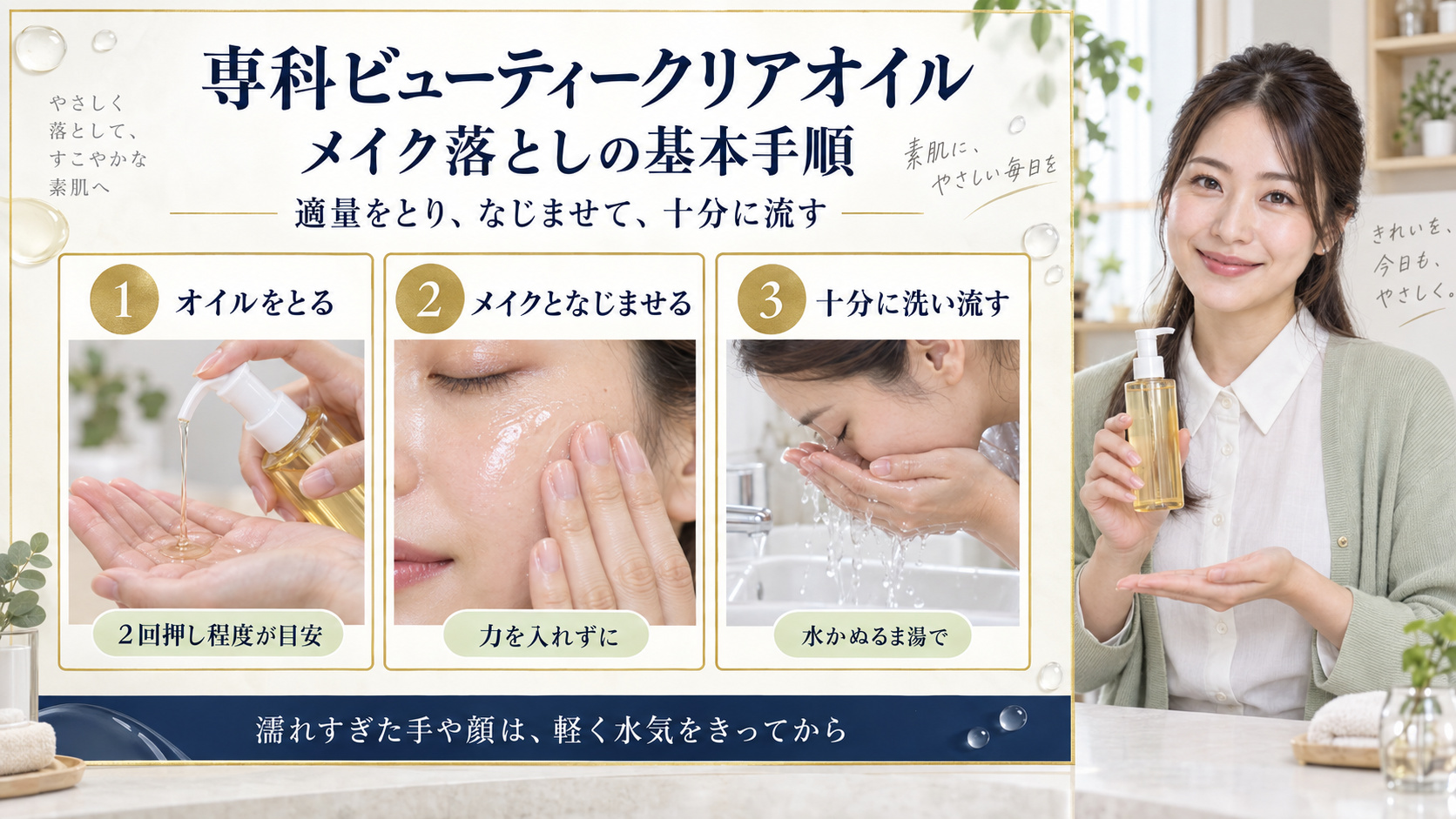 専科ビューティークリアオイル使い方|毛穴汚れを溶かす乳化テクニック|Chocobra アイキャッチ
