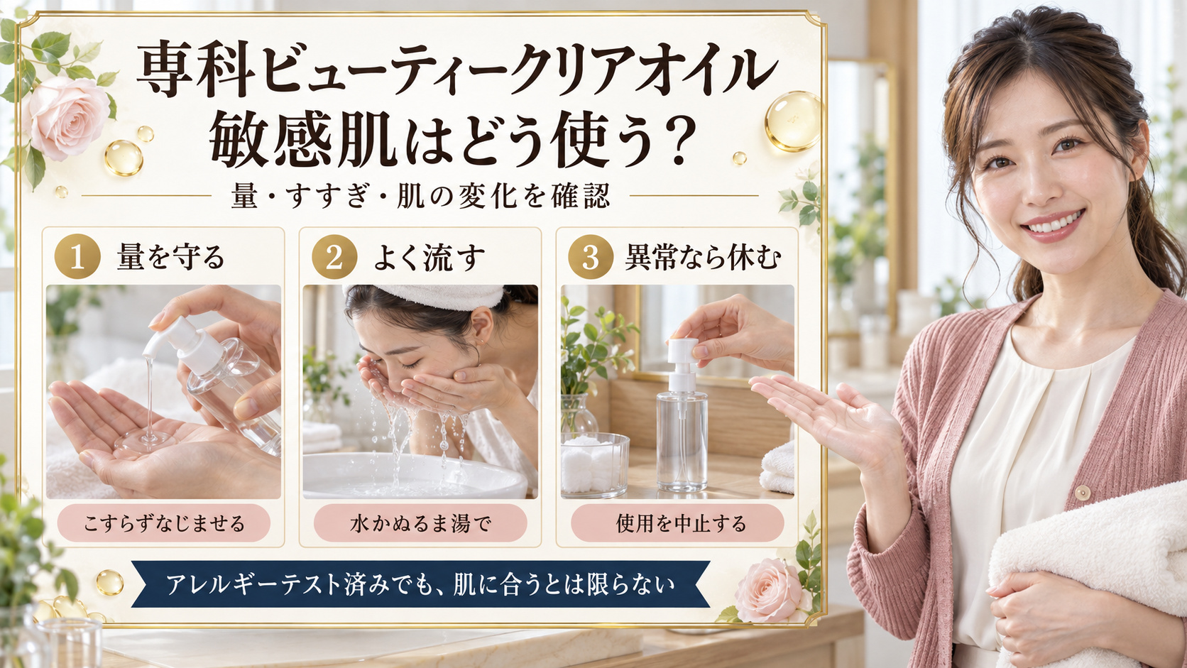 専科ビューティークリアオイル敏感肌｜バリアを守る低刺激オフ基準｜Chocobra アイキャッチ