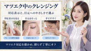 マツエク対応クレンジングの選び方｜長持ちさせる正しい洗顔基準｜Chocobra アイキャッチ