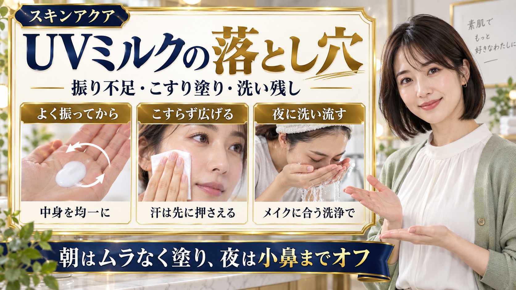 スキンアクアスーパーモイスチャーミルクの注意点!落とし穴と毛穴ケア