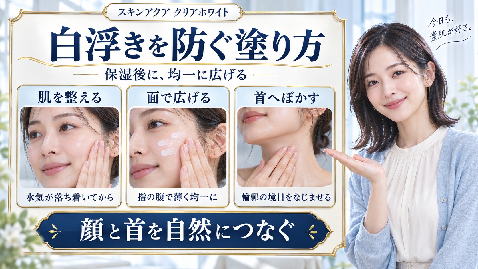 白浮きを防ぐ塗り方