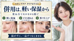 併用は、軽い保湿から