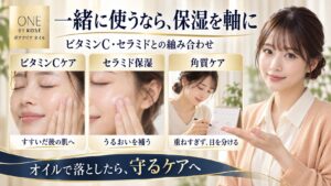 一緒に使うなら、保湿を軸に
