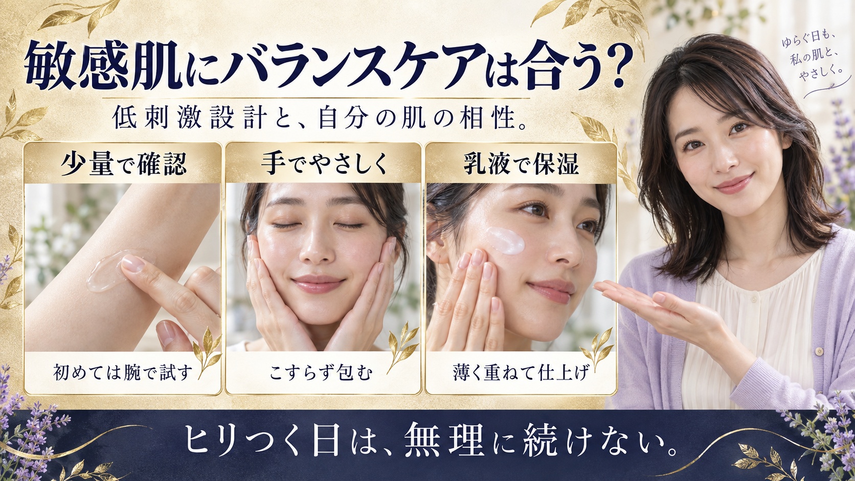 dプログラムバランスケア化粧水は敏感肌に合う?ヒリつきを防ぐ潤い法