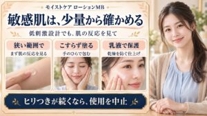 dプログラムモイストケア化粧水は敏感肌にしみる？成分と安全性