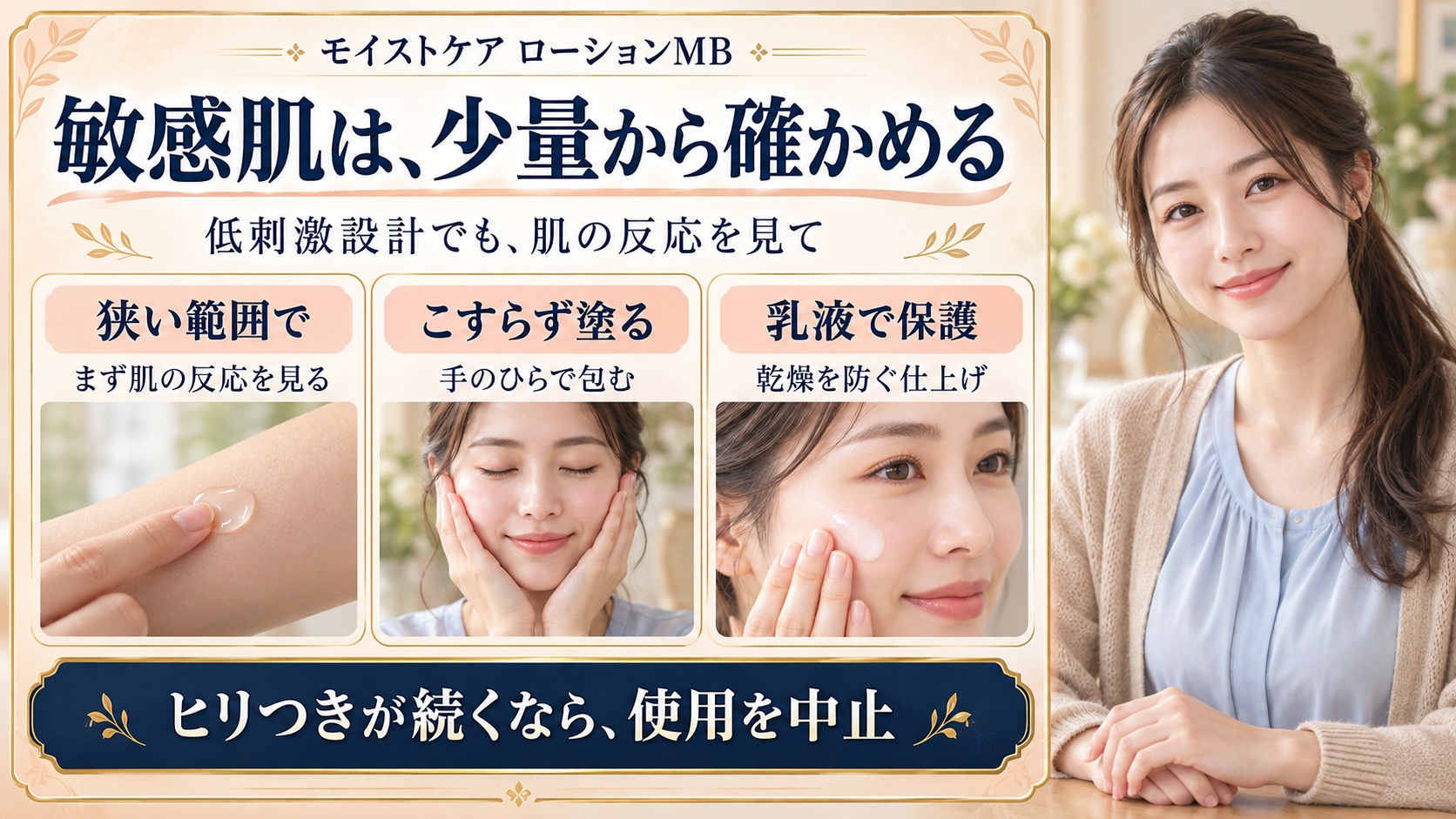 dプログラムモイストケア化粧水は敏感肌にしみる?成分と安全性