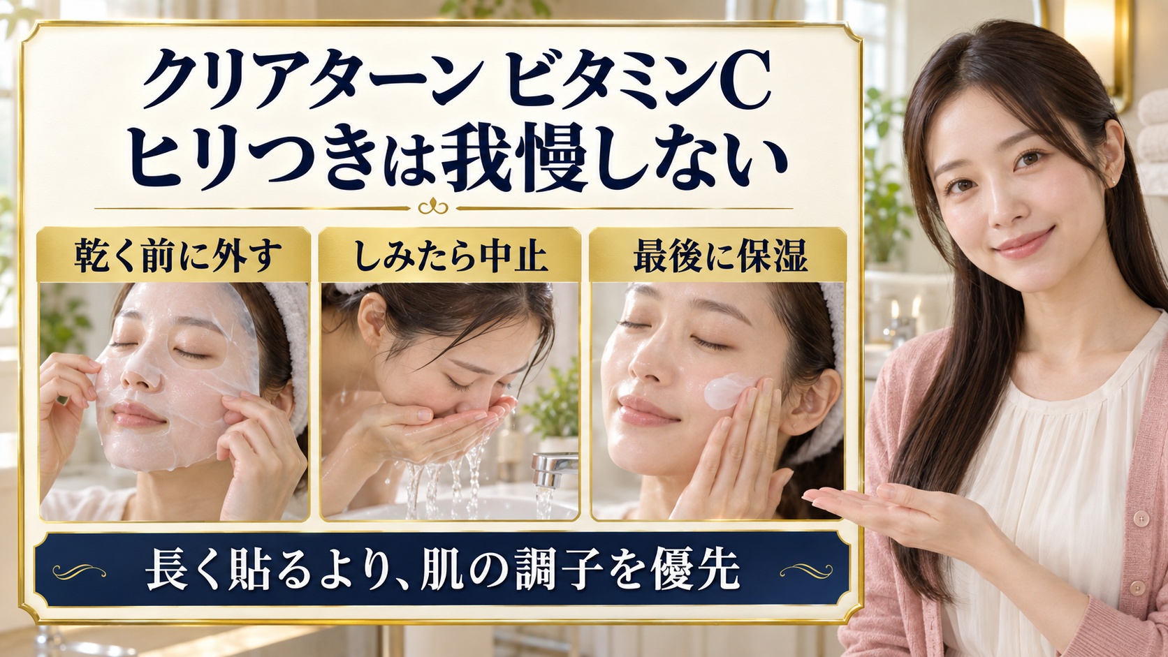 クリアターン ビタミンC ヒリつきは我慢しない