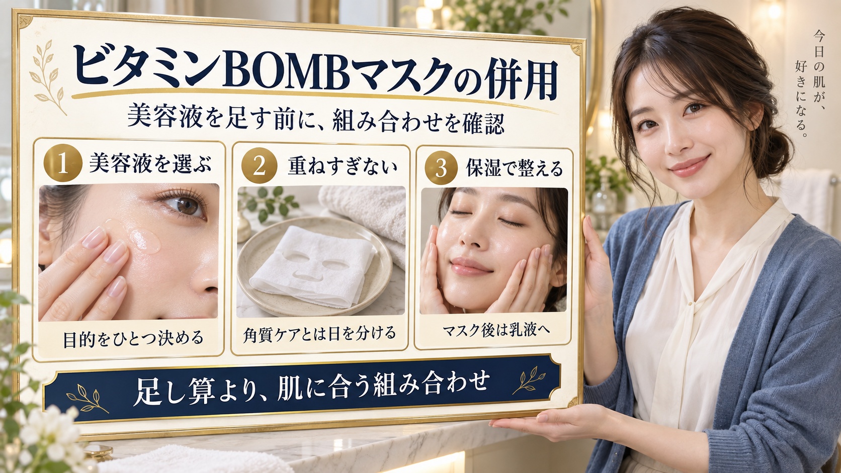 ビタミンBOMBマスクの併用
