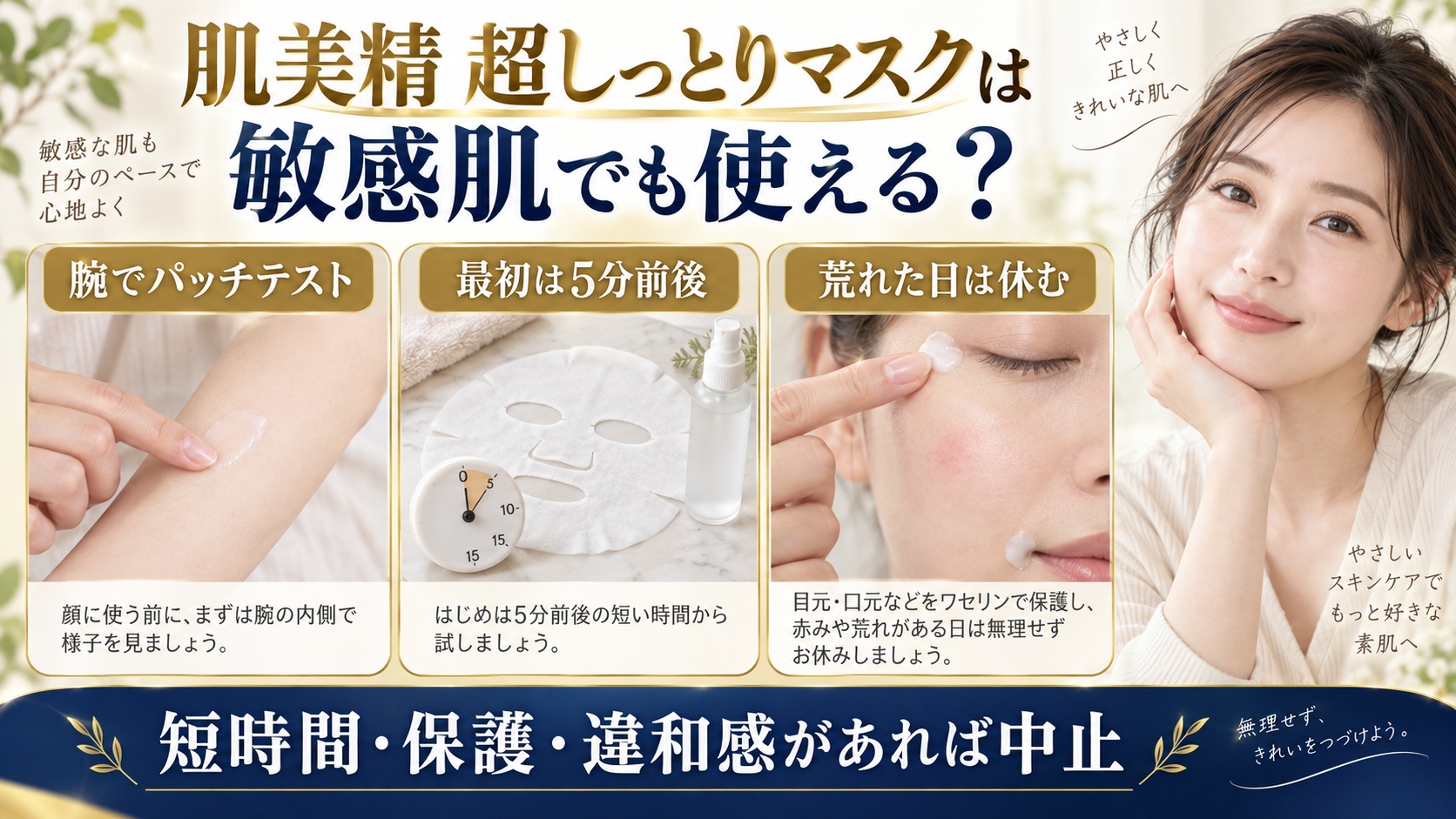 肌美精 超しっとりマスクは敏感肌でも使える？