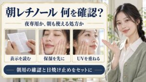 レチノール朝だめって本当？日中ケアの真偽と失敗しない活用術
