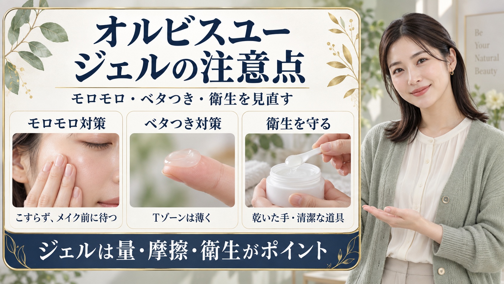 オルビスユージェルモイスチャライザーの注意点と失敗を防ぐコツ
