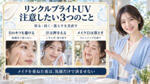オルビスリンクルブライトUVの注意点と落とし残しを防ぐケア