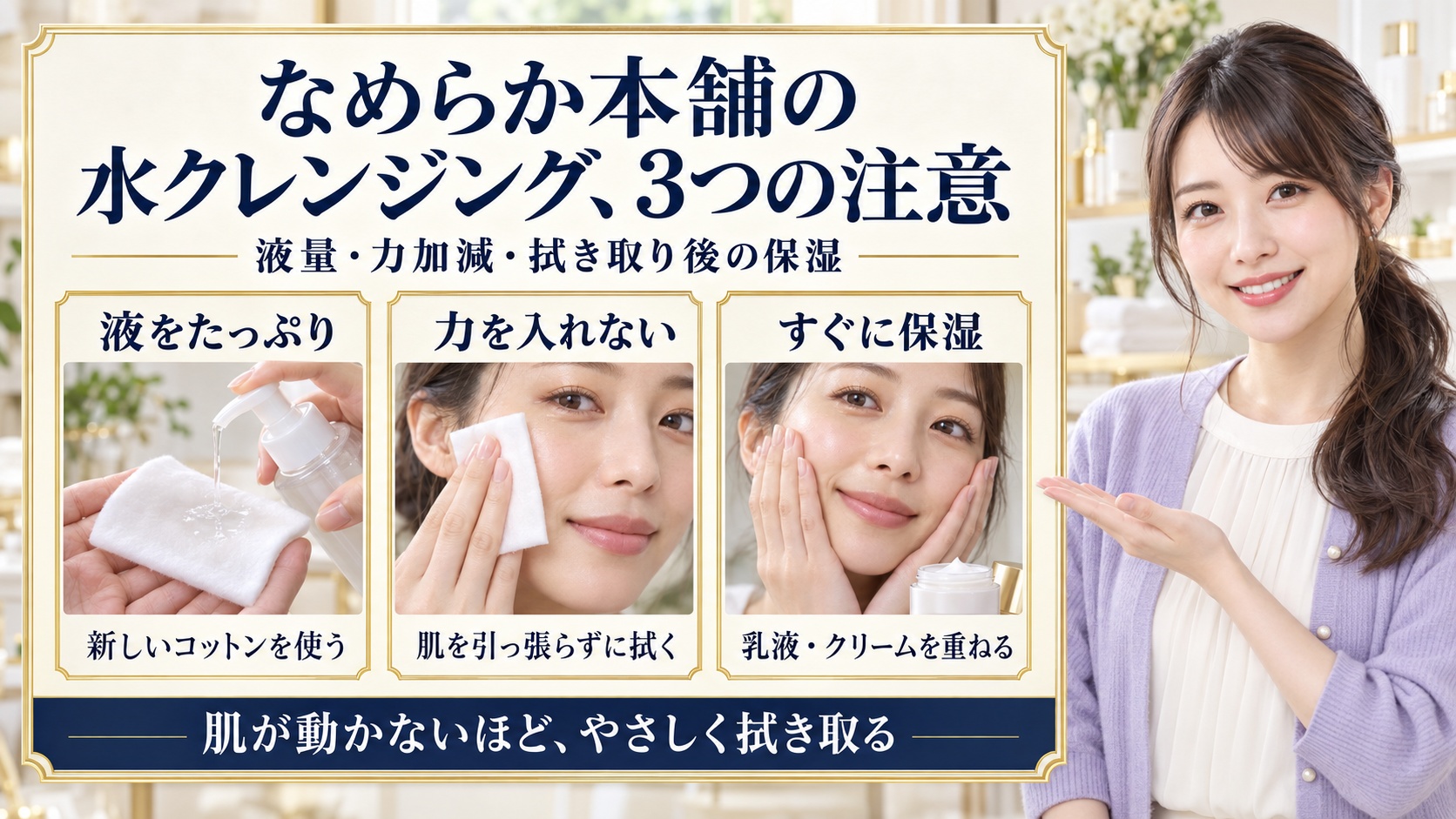なめらか本舗の水クレンジングを使う注意点と違和感への対処