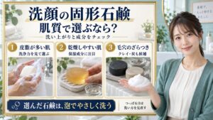 固形石鹸での洗顔はどう選ぶ？毛穴汚れを落とすおすすめの洗い方