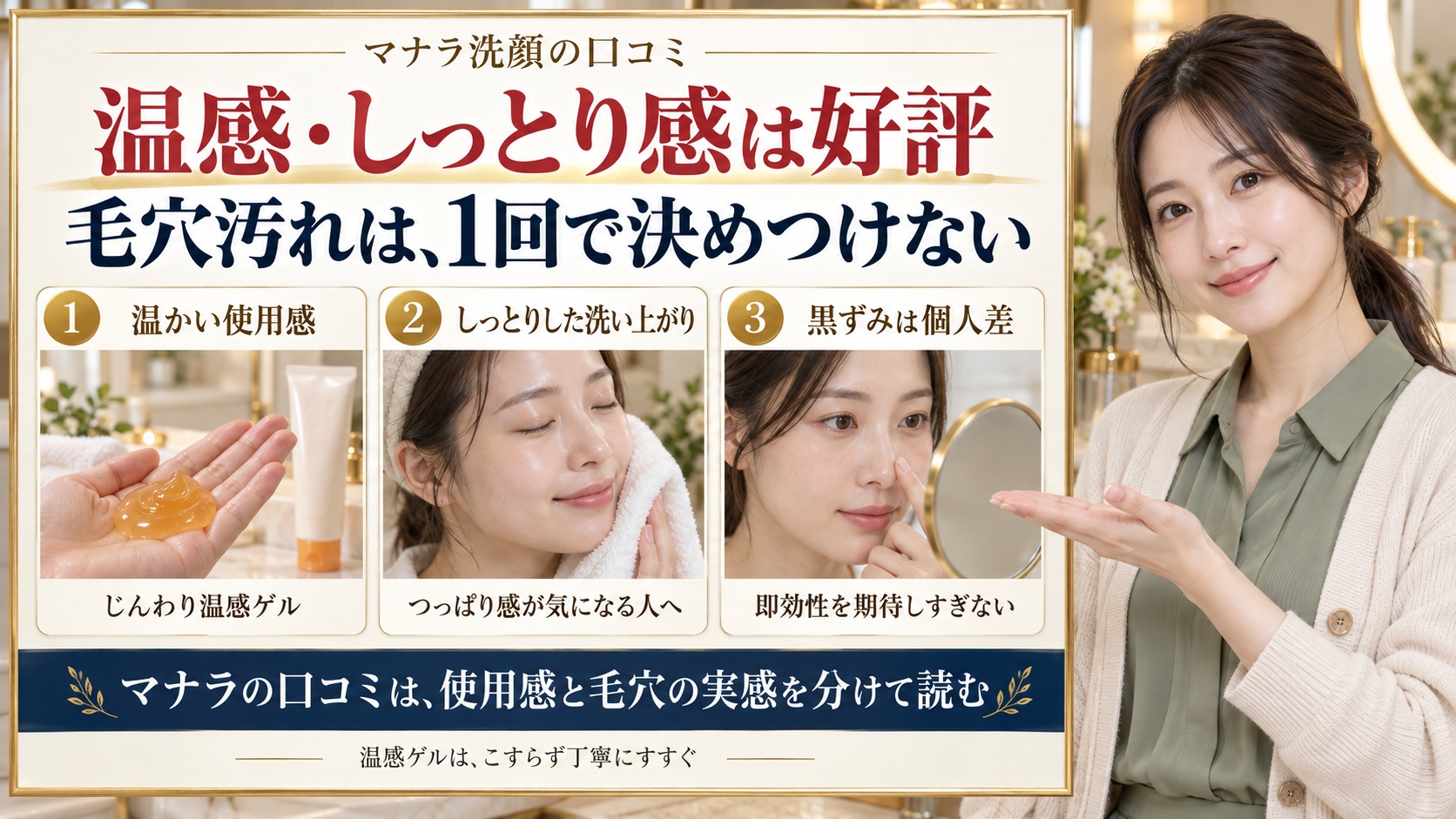 マナラ洗顔の口コミの真相は？毛穴汚れへの実感と正しい使い方
