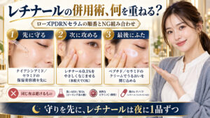 Haruharu Wonder ローズPDRN レチナール0.1%の併用順とNG組み合わせ