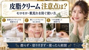 Jumiso皮脂クリームの注意点。スパチュラ、ハンドプレス、密閉保管の使い方