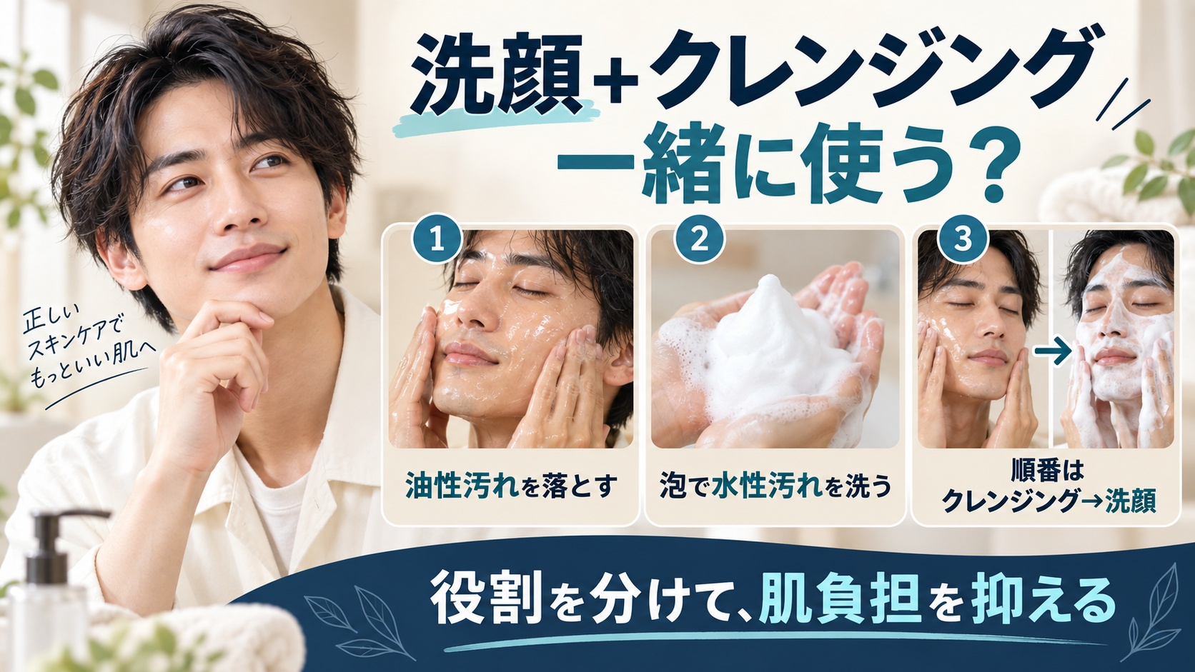 洗顔とクレンジングを一緒に使うべき?役割の違いと正しい順番術 Beauty Board