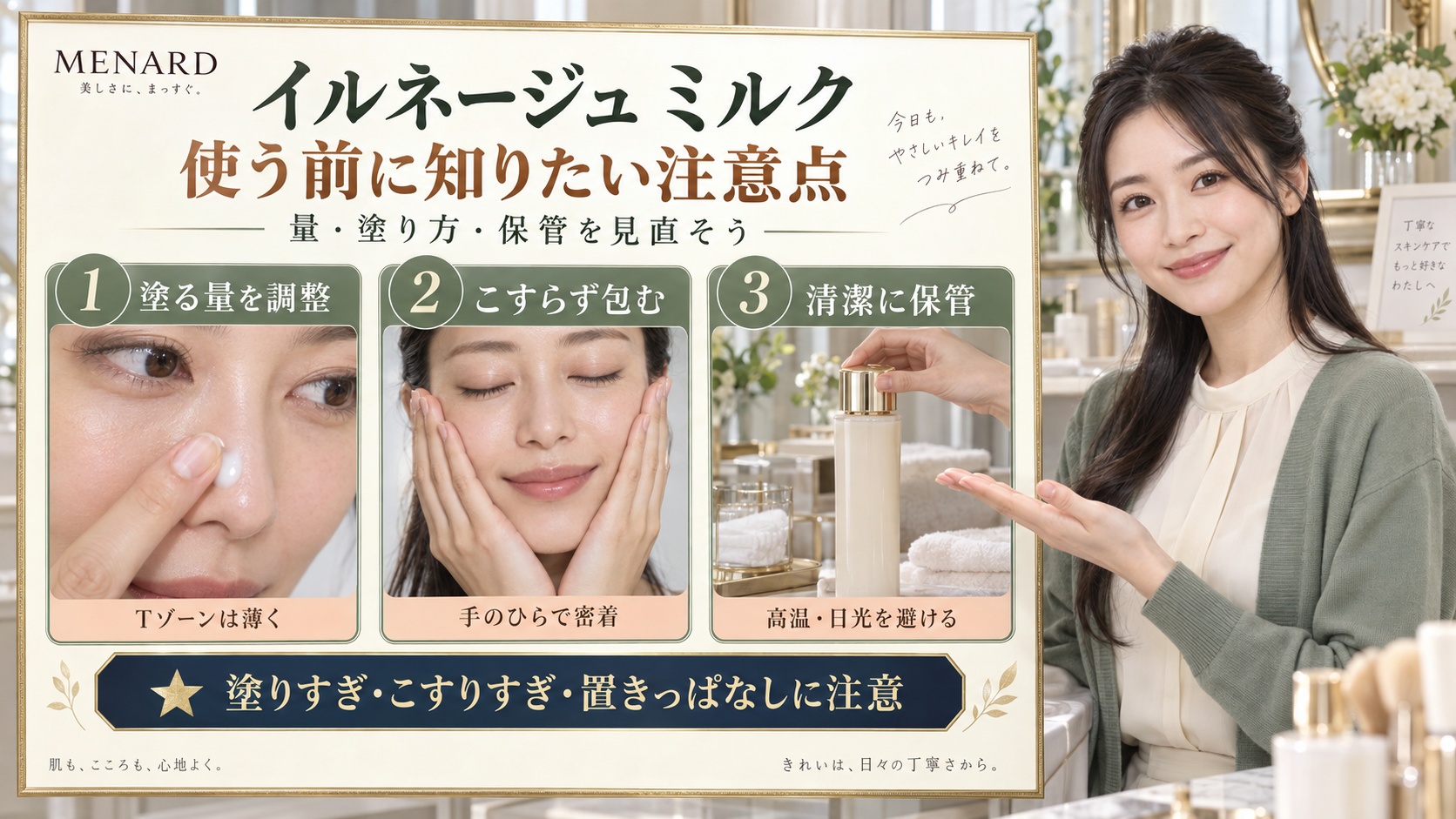 イルネージュミルクの注意点とは?肌荒れを防ぐ正しい使い方と落とし穴