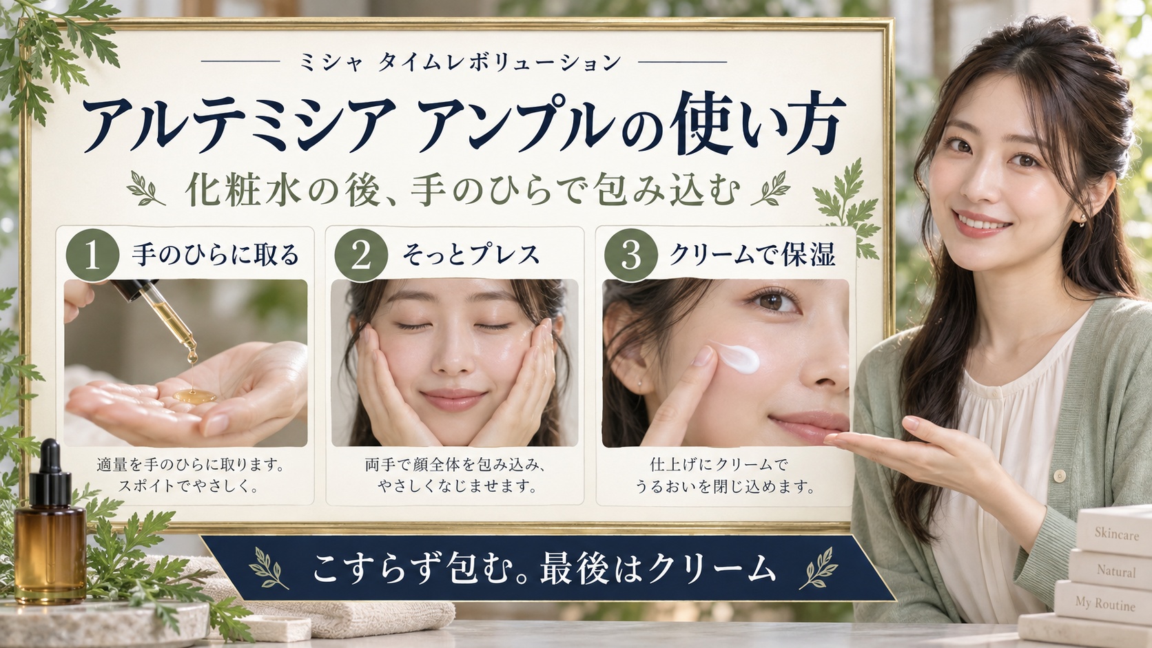 ミシャアルテミシアアンプルの使い方！鎮静効果を高める順番と適量