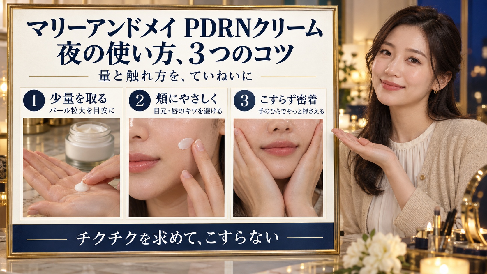 マリーアンドメイ スピキュールPDRNクリームの使い方！適量と塗り方