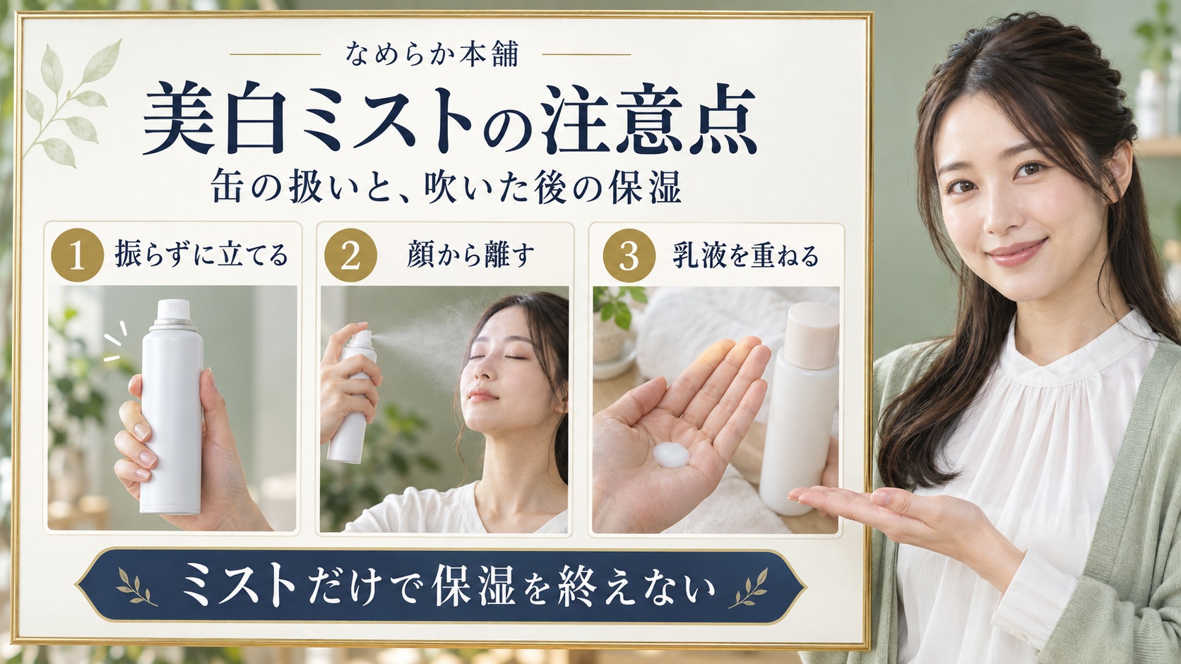 豆乳イソフラボン美白ミスト注意点!ガス抜けと乾燥防ぐ知識