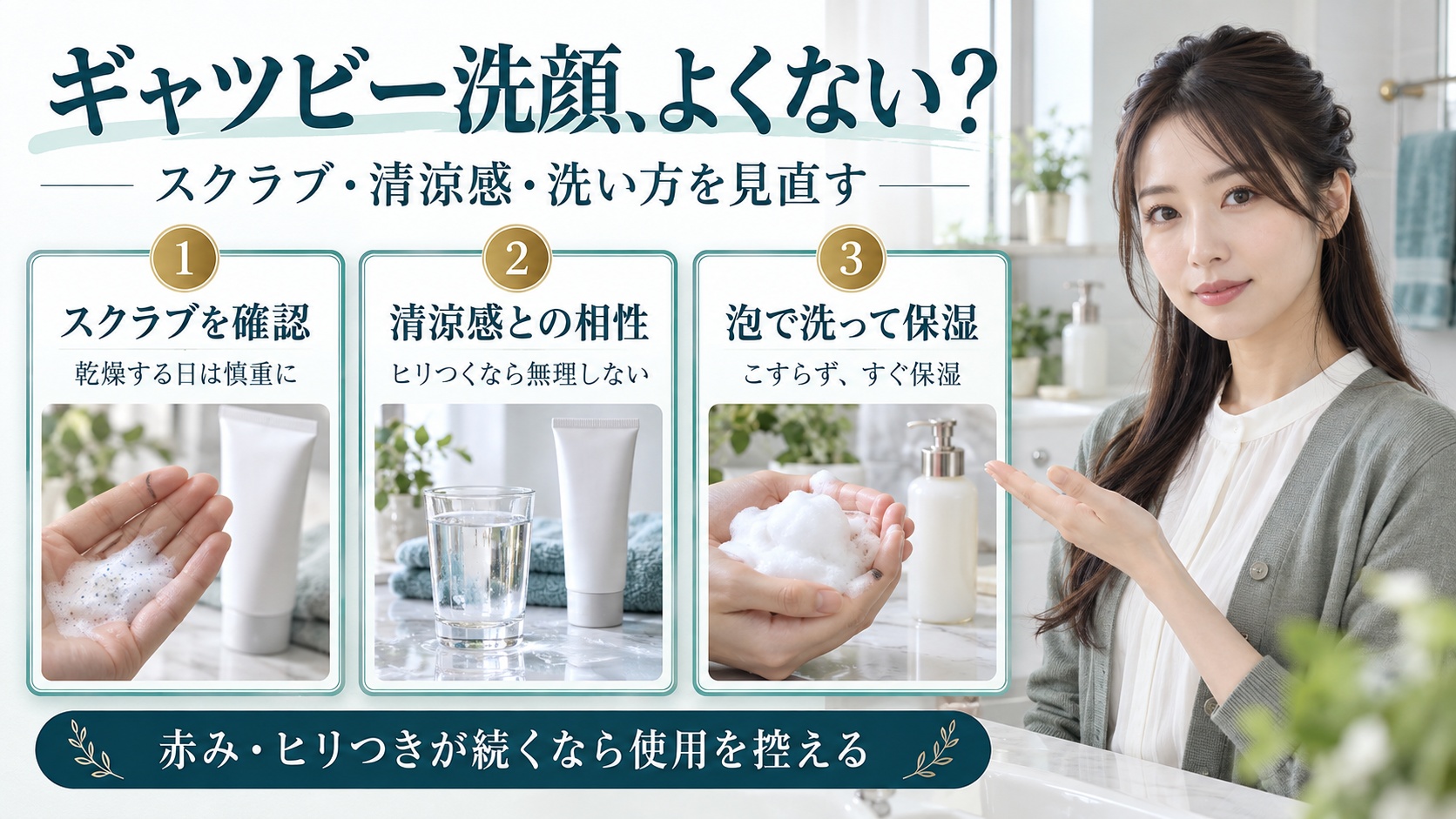 ギャツビーの洗顔はよくない？肌に合わない原因と選び方のポイント